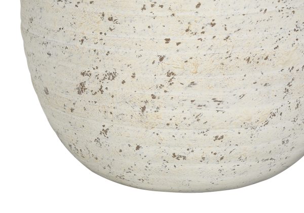 LIGHTING - 20"H TABLE LAMP CREAM CONCRETE / IVORY SHADE