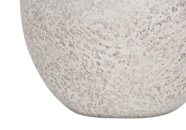LIGHTING - 22"H TABLE LAMP CREAM CONCRETE / IVORY SHADE