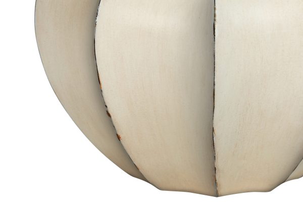 LIGHTING - 21"H TABLE LAMP CREAM RESIN  / IVORY SHADE