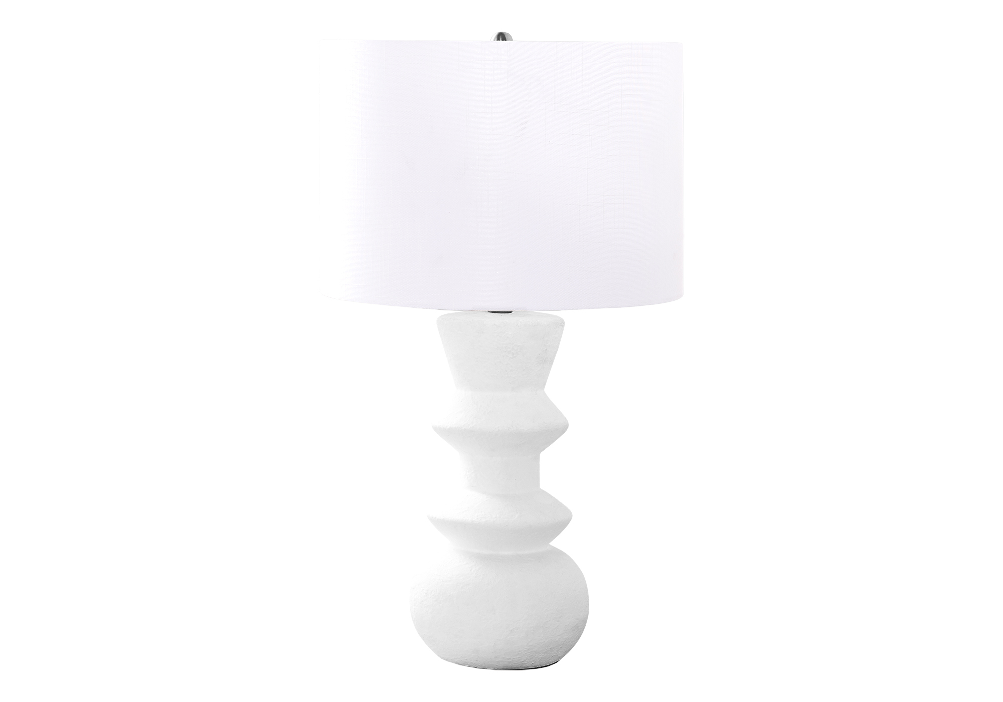 LIGHTING - 26"H TABLE LAMP CREAM CERAMIC / IVORY SHADE