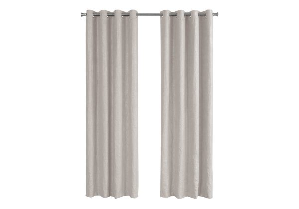 CURTAIN PANEL - 2PCS / 52"W X 84"H IVORY ROOM DARKENING