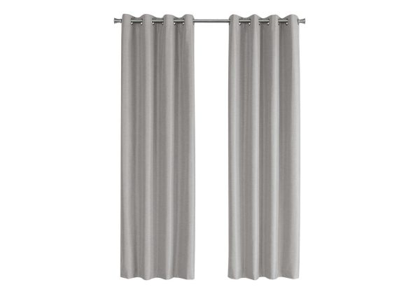 CURTAIN PANEL - 2PCS / 52"W X 84"H SILVER SOLID BLACKOUT