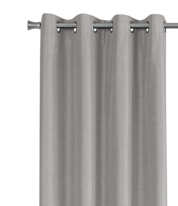 CURTAIN PANEL - 2PCS / 52"W X 95"H SILVER SOLID BLACKOUT
