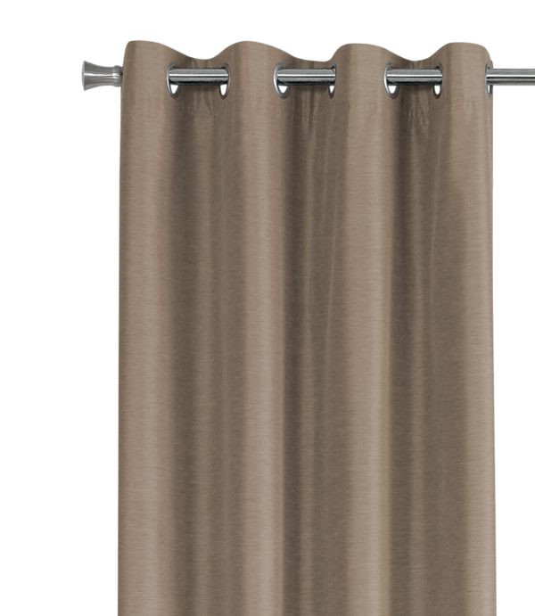 CURTAIN PANEL - 2PCS / 52"W X 84"H BROWN SOLID BLACKOUT
