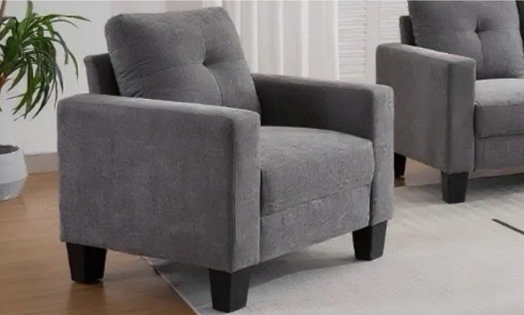 Merlin Sofa, Loveseat and Chair living room Set - Grey
