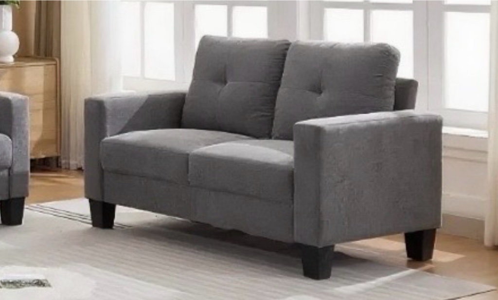 Merlin Sofa, Loveseat and Chair living room Set - Grey