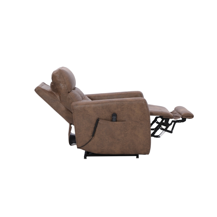 Aisha Brown Adjustable Headrest Triple Motor Mobility Aid Medical Lift Chair