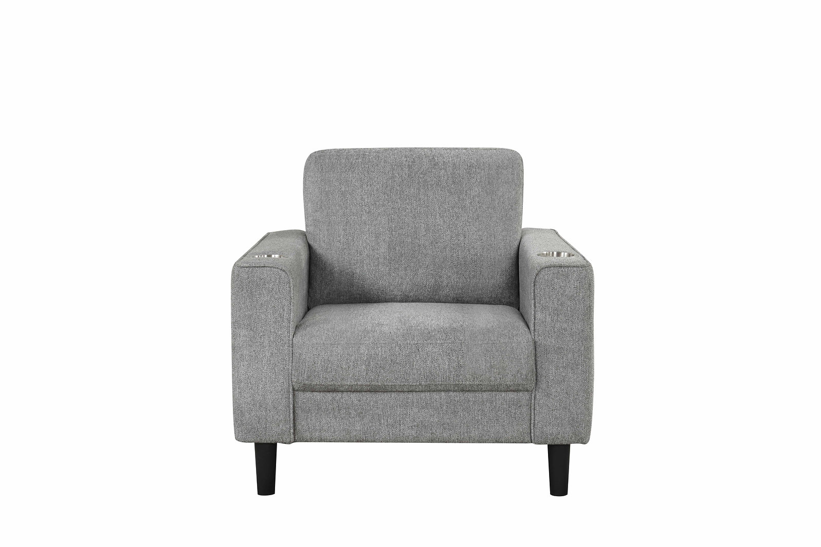 Kane Stationary Sofa Set in Grey Fabric