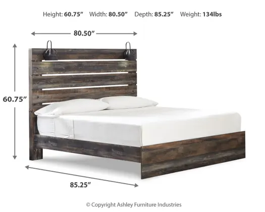 Drystan King Panel Bed By Ashley Furniture