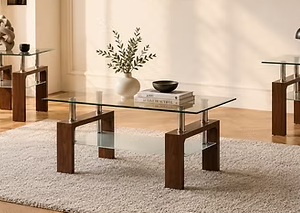 IF 2065 (Walnut Brown) - 3Pc Coffee Set