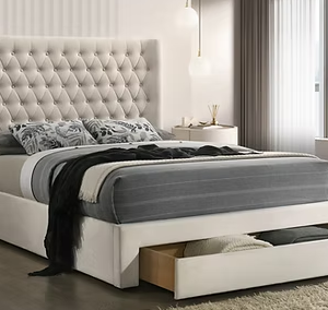 IF 5760 (Creme) - 54" Double Lift Bed