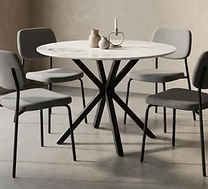 T-1650/C-1651 - 5Pc Dining Set (Beige Chairs)
