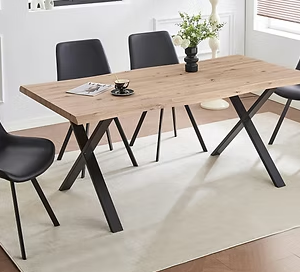 T-1808/C-1820 - 7pc Dining Set (Grey Fabric Chairs)