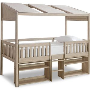 Wrenalyn Twin Loft Bed with Under Bed Bookcase Storage by Ashley Signature