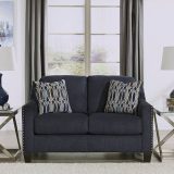 Creeal Heights Loveseat in Midnight Blue Ink by Ashley Signature