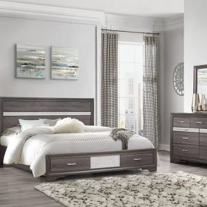 Harper Double 8 Piece Storage and Sparkle Bedroom Set