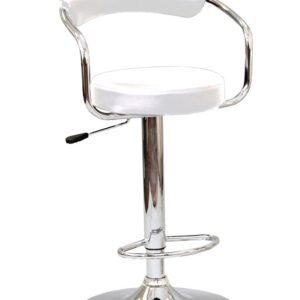 Set of 2 Alina White Swivel Bar Stool $124.98 Each