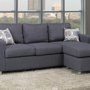 Kaleb Reversible Sofa Chaise Grey