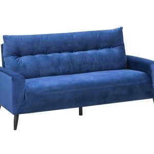 Veronica Plush Navy Blue Sofa