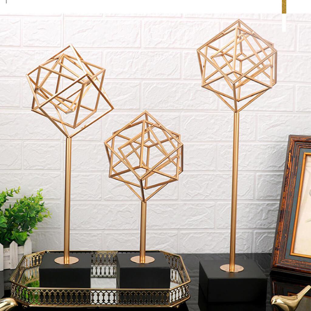 "Cubes" Golden Accessory Set (3-pieces) i "Cubes" Golden Accessory Set (3-pieces) i