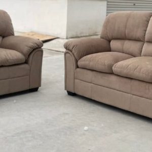 Simone Plush Sofa & Loveseat in Sand