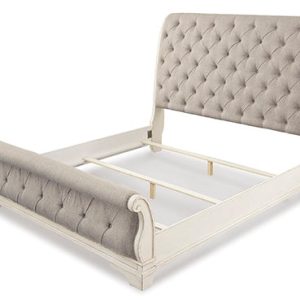 Realyn King/California King Upholstered Sleigh Panel Headboard by Ashley Signatu