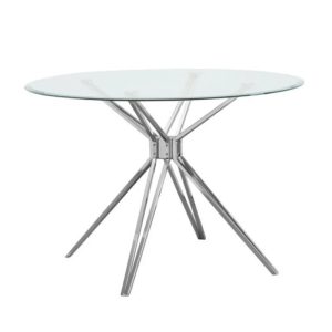 Melissa Glass and Silver Round Table