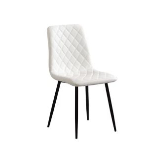 Set of 6 Lucy Upholstered MCM Chairs White $119.99 Each