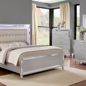 Hollywood Glitz Champagne King 8 Piece Bedroom Set