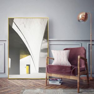 "Route" Framed Canvas Painting Print Artwork 35" x  23"