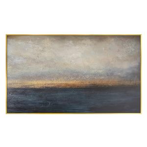 "Sparks" Framed Canvas Painting Print Artwork 32" H x 54" W x 1.5" D