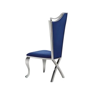 Ella Blue Dining Chair in Silver Sold in set of 2