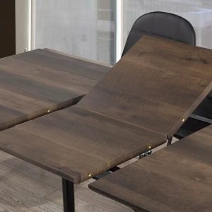 Lucy Black Chairs and Evan Dining Table 7 Piece Set