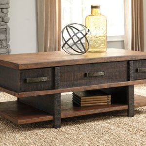 Stanah Rustic Coffee Table with Lift Top By ASHLEY Signature