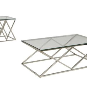 Elena Coffee In Silver Cross Over Design