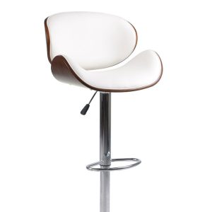 Set of 2 Freya White Swivel Bar Stool $224.99 Each