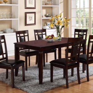 Darren espresso wood dinette set