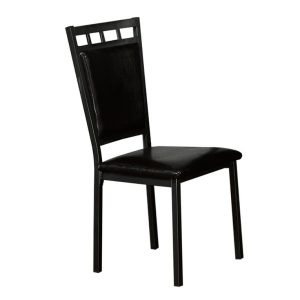Dawn 5 Piece Dinette Set in Gun Metal and Back Seating.