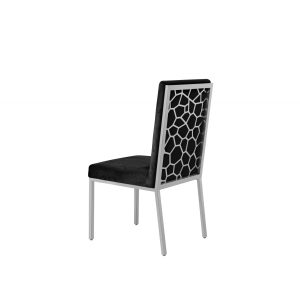 Honeycomb Blue and Silver Velvet Dining Set of 2 $399.99 Each