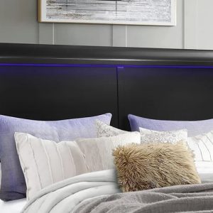 Isabella Modern Day Louis Phillipe Black 7 Piece King Bedroom Set