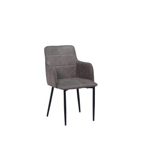Evan and Forest 7 Piece Butterfly Extension Table, Charcoal Brown Shelter Arm Ch