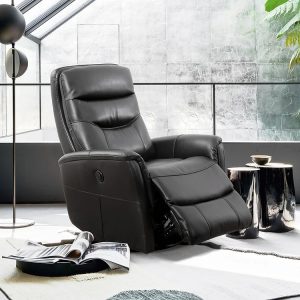 Foster Power Glider Rocking Swivel Recliner Black