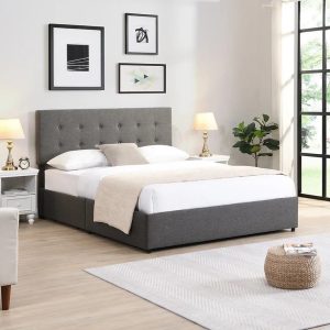 Berre Tufted Upholstered 4 Drawer Bed Set in King