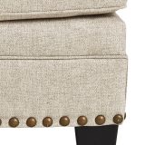 Claredon Ottoman in Linen by Ashley Sgnature