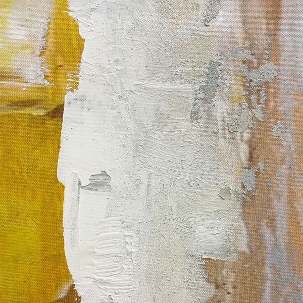 "Golden Mountains" Framed Canvas Hand Painted Artwork