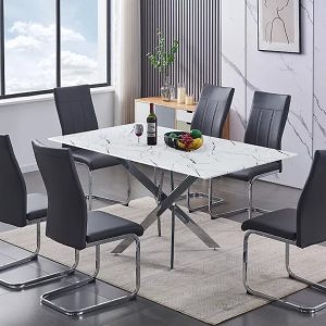 Set of 6 Jackie Black Dining Chair $139.99 Each
