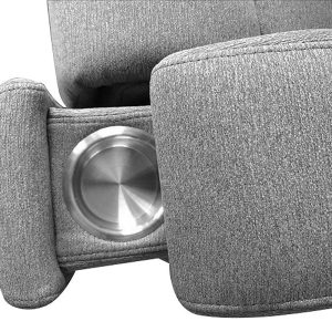 Erik Power Armchair Recliner Soft Grey Fabic