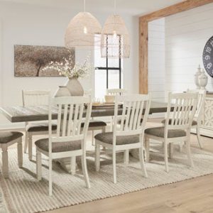 Bolanburg Large Harvest Dining Table and 8 Chairs by Ashley Signature