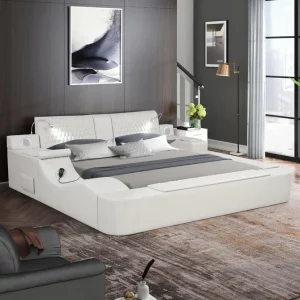ZOYA - QUEEN SIZE BED Ice, Smart Bed, Luxury Massage with Reading Lights & USB