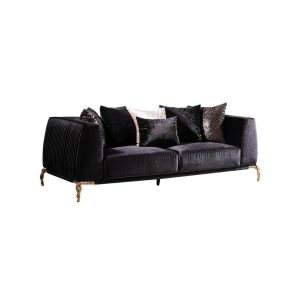 Majestic 3 Piece Living Room Set In Black